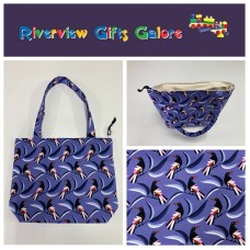 Medium Tote Bag with Zip - Magpie Medium Tote Bag with Zip - Magpie